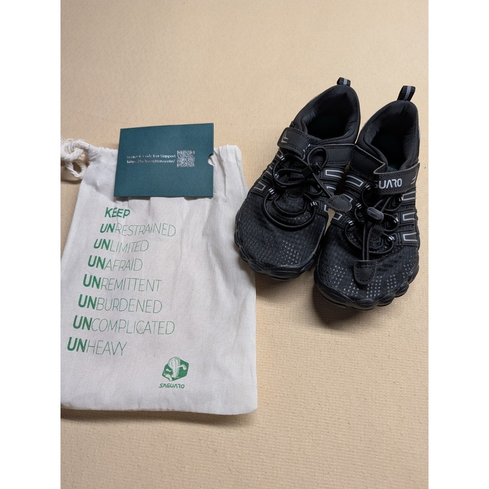 Saguaro Kid Barefoot Shoes Size 30 Black New In Bag With Stickers Water/Running